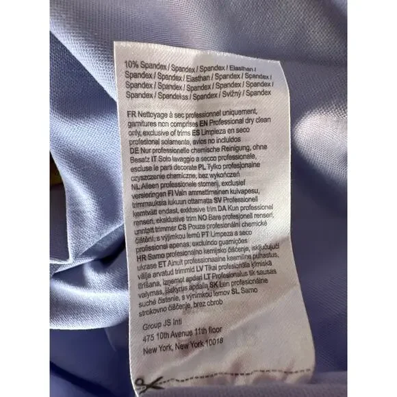 AMUR Ella Dress Abstract Floral Printed Jersey Asymmetric Draped Maxi Multi 10 - Picture 7 of 9